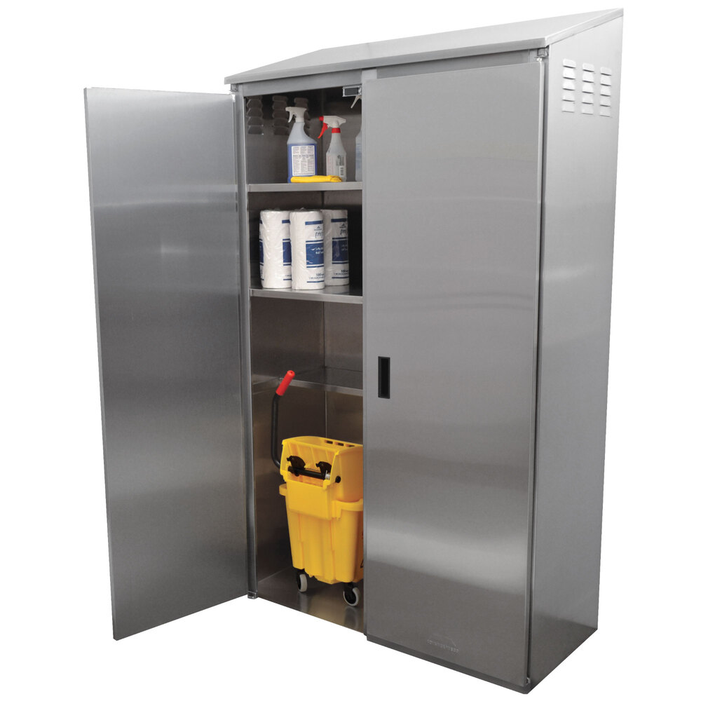 Advance Tabco 9OPC84DR300 Stainless Steel Double Width Mop Sink with Right Mop Sink