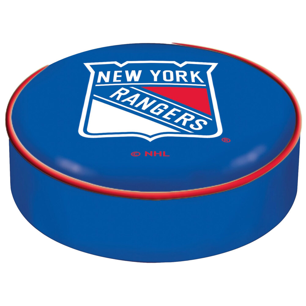 Holland Bar Stool BSCNYRang 14 1/2" New York Rangers Vinyl Bar Stool Seat Cover