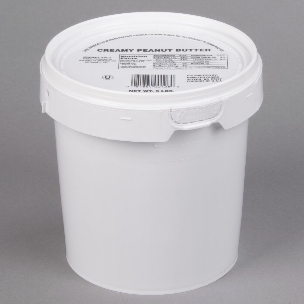 Bulk Smooth Peanut Butter 5 lb. Tub 6/Case