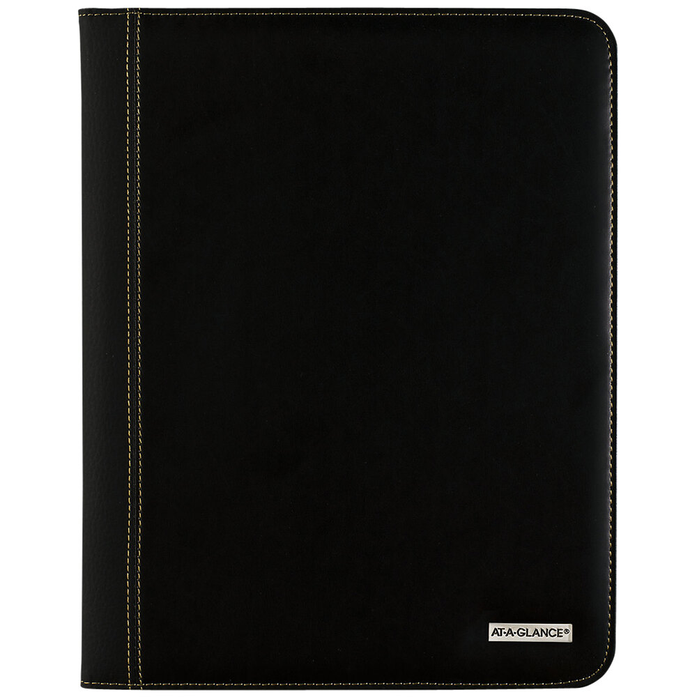 2026 AT A GLANCE Contemporary 8.25" X 11" Weekly & Monthly Planner, Faux Leather Cover, Black (70 950X 05 26
