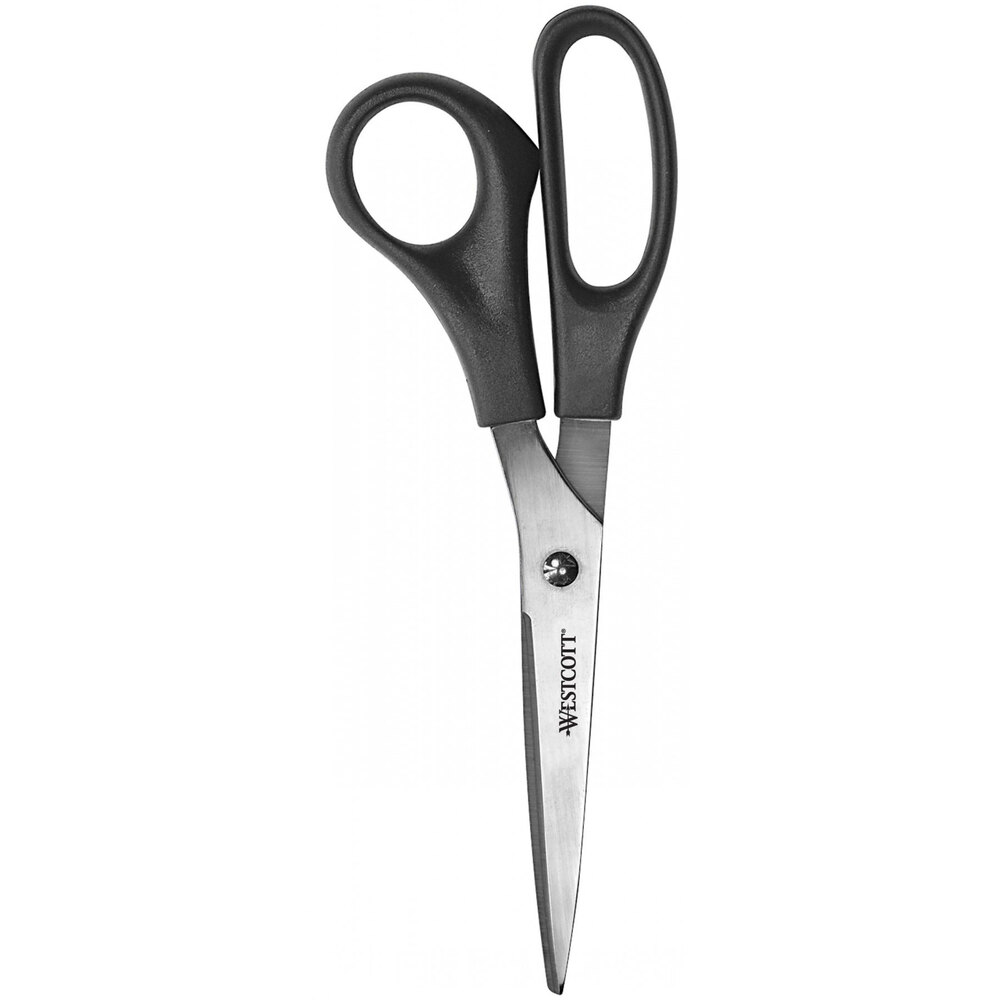 Westcott 13135 Value Line 8" Stainless Steel Pointed Tip Shears with