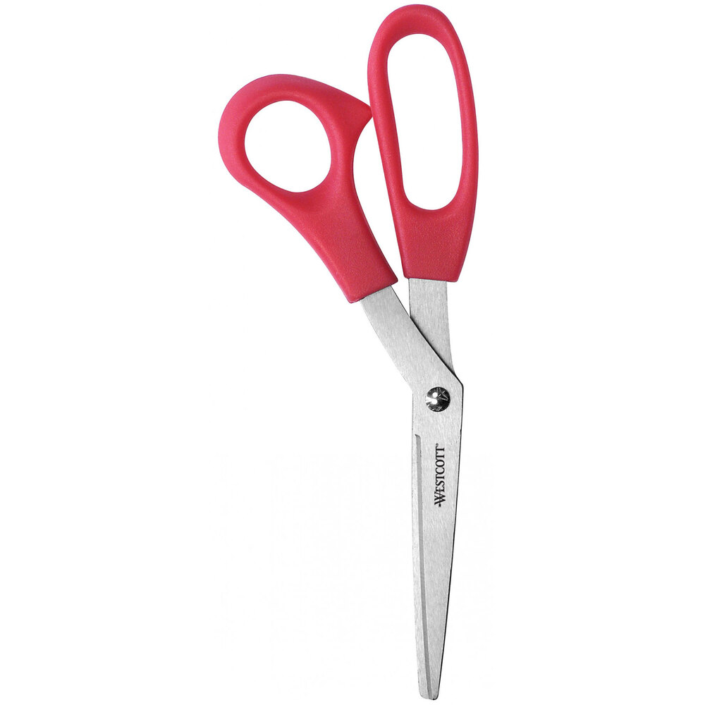 Westcott 10703 Value Line 8" Stainless Steel Pointed Tip Shears with