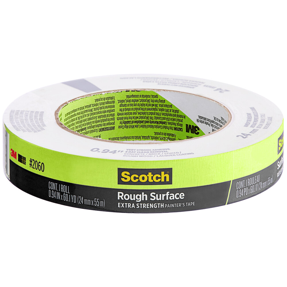 1-Inch by 60-Yard 3M 2060-24A Masking Tape for Hard-to-Stick Surfaces 