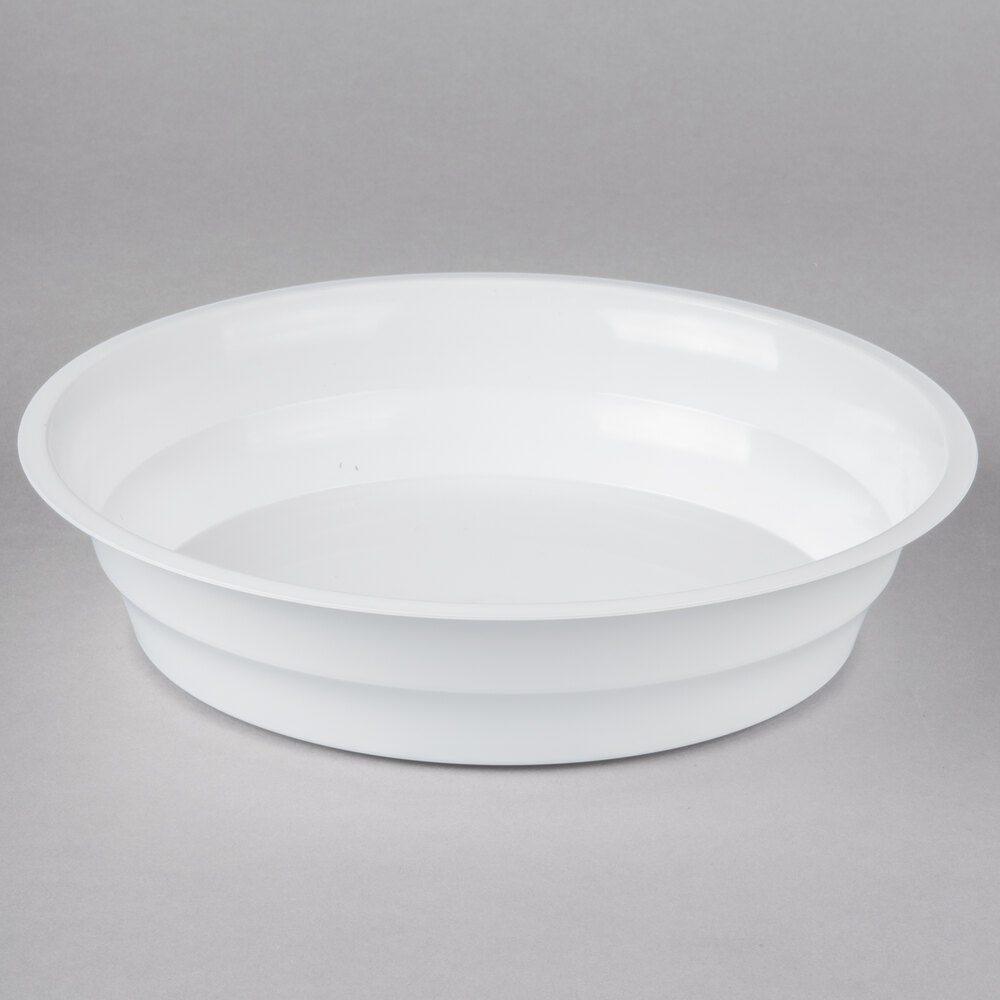 Fineline ReForm 48 oz. White Microwavable Plastic Serving Bowl 50/Case