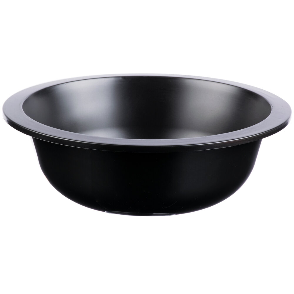 Fineline ReForm 22 oz. Black Microwavable Plastic Serving Bowl 100/Case