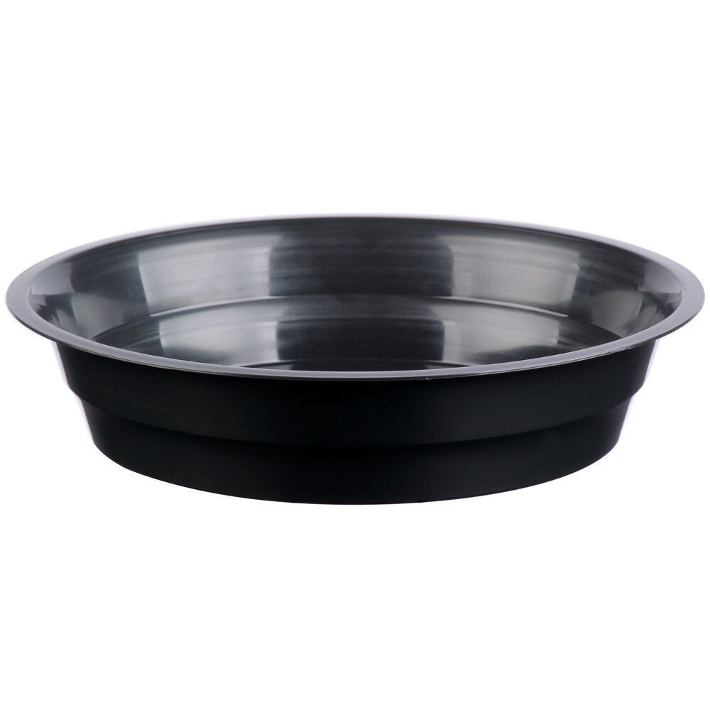 Fineline ReForm 48 oz. Black Microwavable Plastic Serving Bowl 50/Case