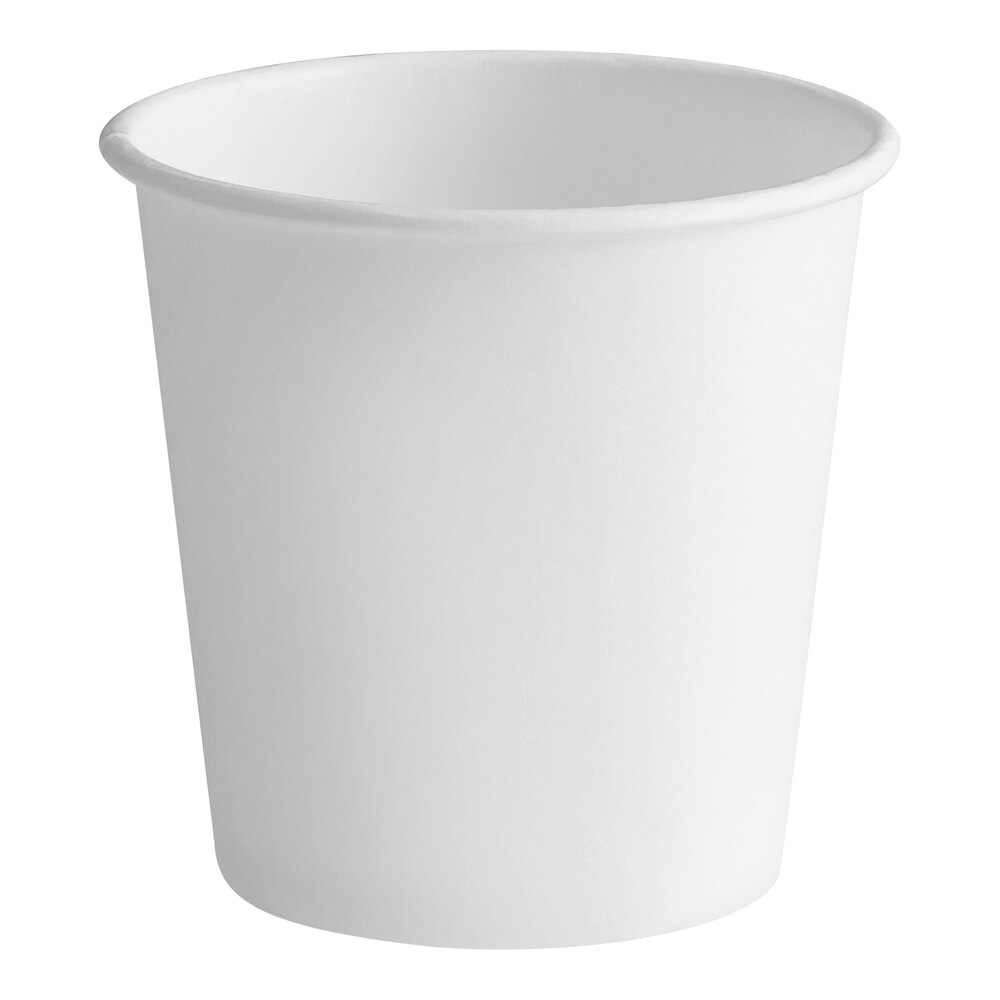 SP出品★【白皇】4キロ満杯 Solo 4 oz. White Single-Sided Poly Paper Hot Cup - 1,000/Case