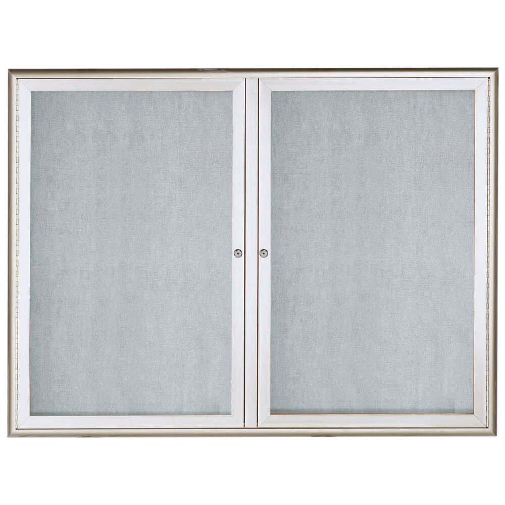 Aarco OWFC3648 36" x 48" Silver Enclosed Aluminum Indoor / Outdoor