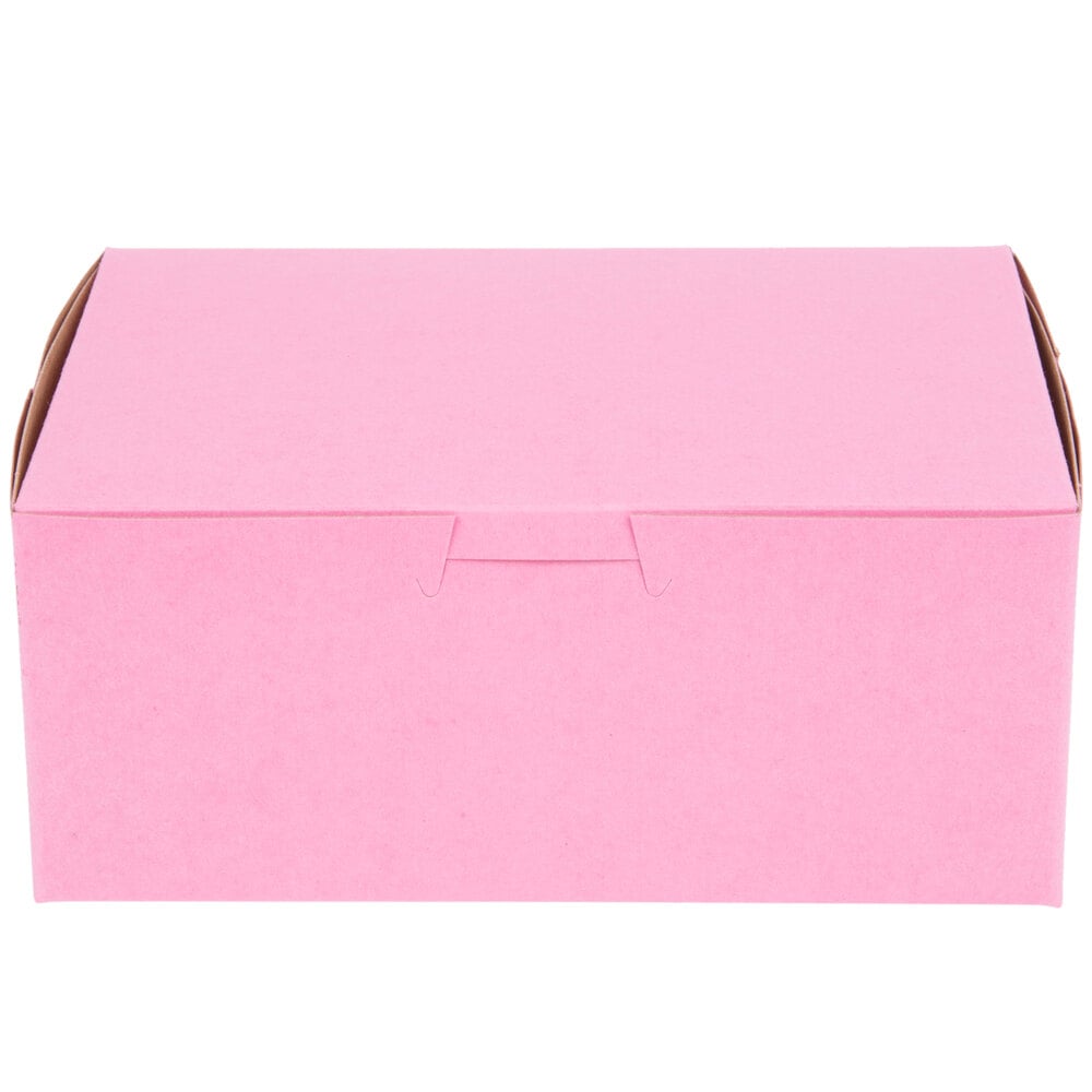 Cake Bakery White Box 5 1/2" x 4" x 3" One-Piece Construction NEW 250/Pack 