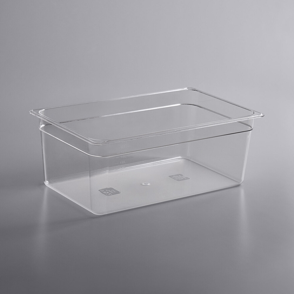 Hobart PLASTICPAN 12" x 20" Clear Plastic Catch Pan