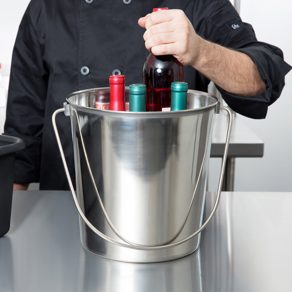 Stainless Steel Bucket 13 Quart Stainless Steel Utility Pail