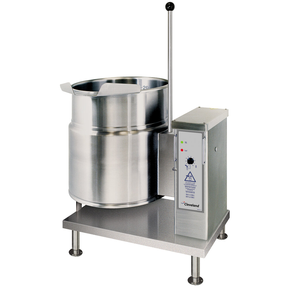 Cleveland KET20T 20 Gallon Tilting 2/3 Steam Jacketed Electric Kettle