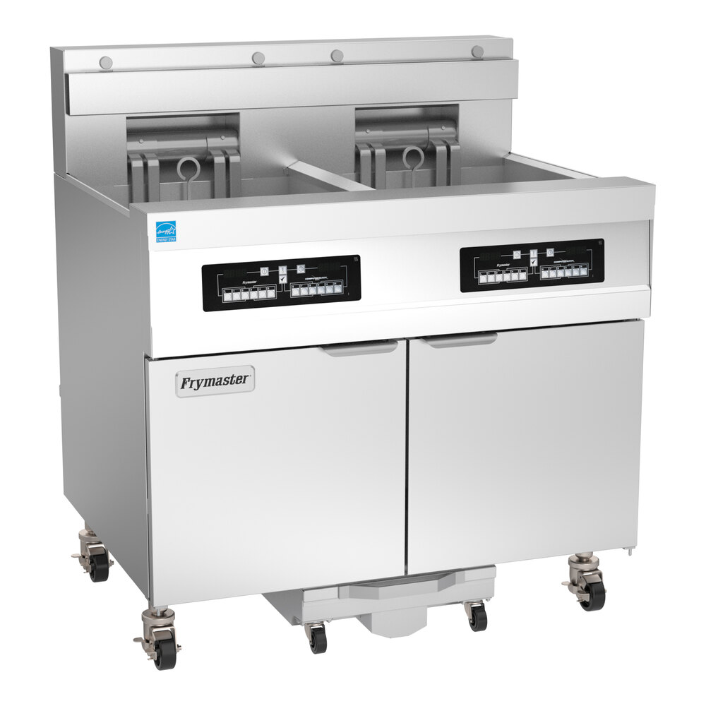 Frymaster 21814EFC 120 lb. 2 Unit Electric Floor Fryer System with CM3 ...