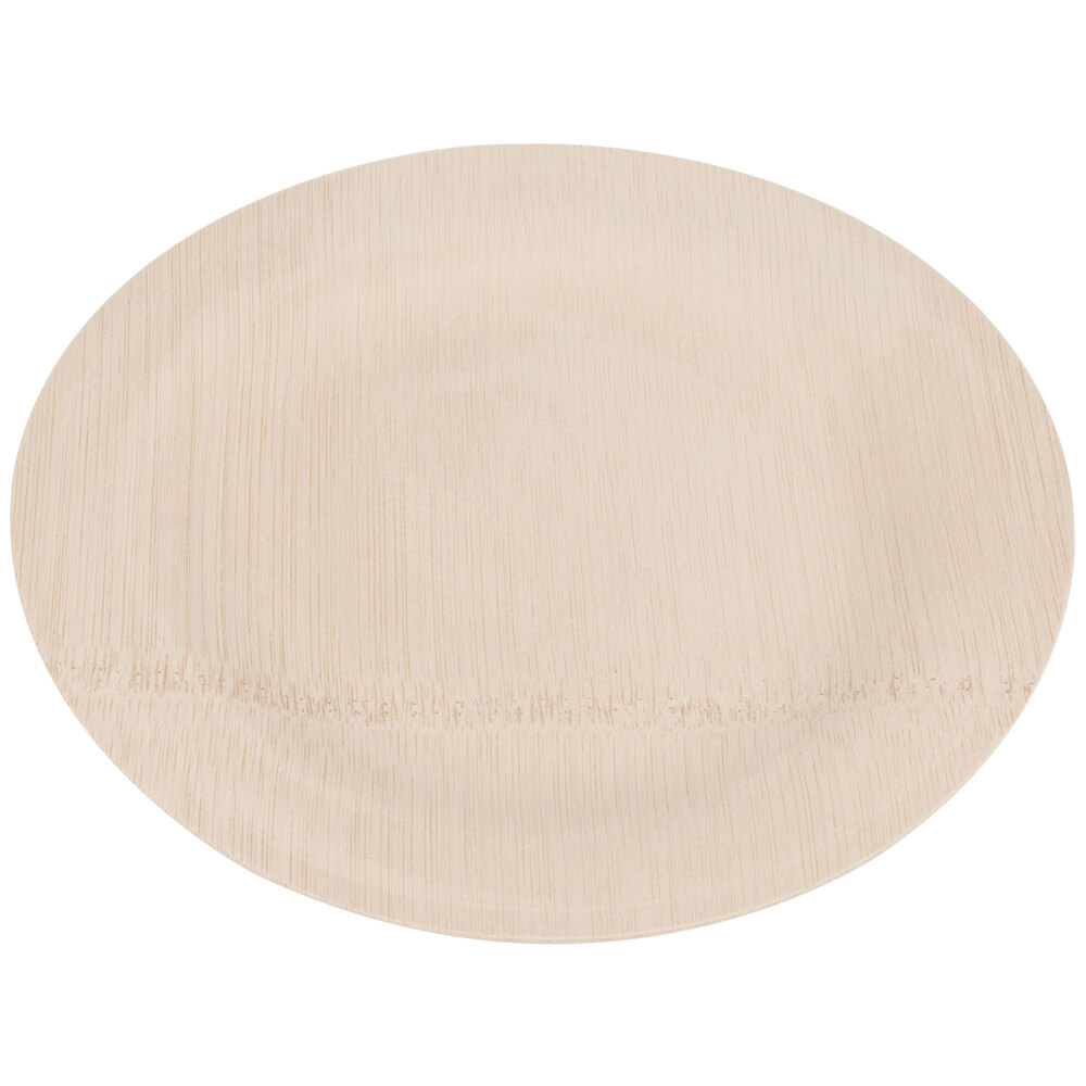 Bambu 060900 7" Disposable Bamboo Plate 25/Pack