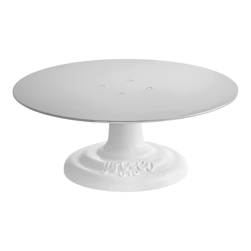 Ateco 612 12 Revolving Cake Turntable / Stand with Cast Iron Base and Aluminum Top
