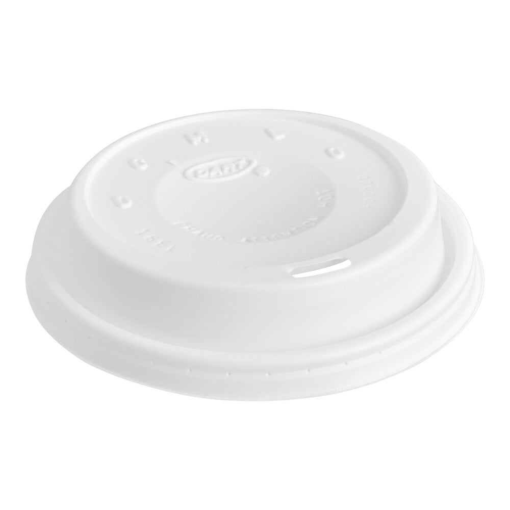 Dart 16EL White Travel Lid - 1,000/Case