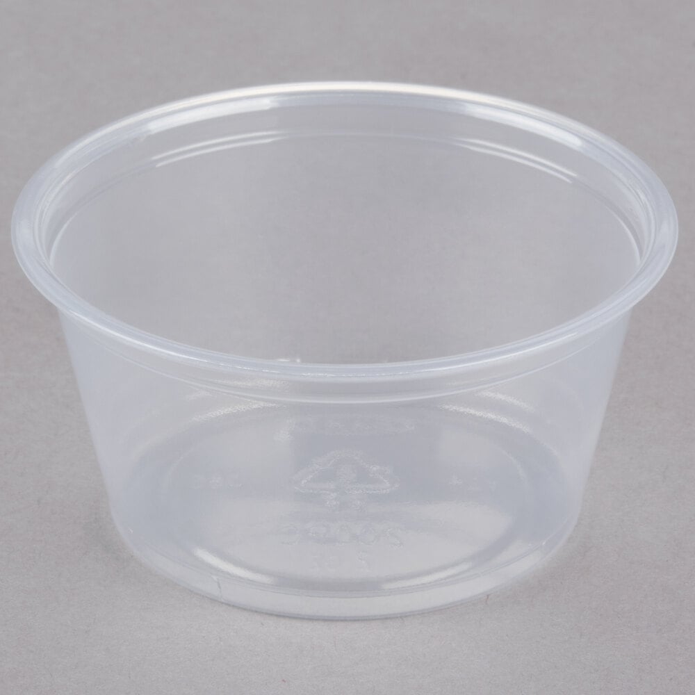 CM Plastic Sauce Cups 2 oz. - 2500/Case