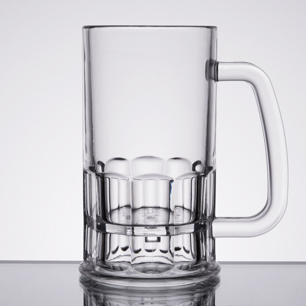 GET 000841SANCL 12 oz. Customizable SAN Plastic Beer Mug 24/Case