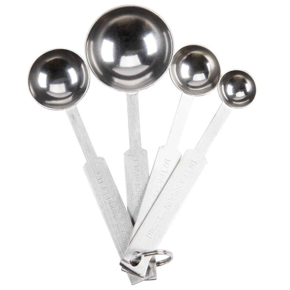 4Piece Stainless Steel Heavy Weight Measuring Spoon Set