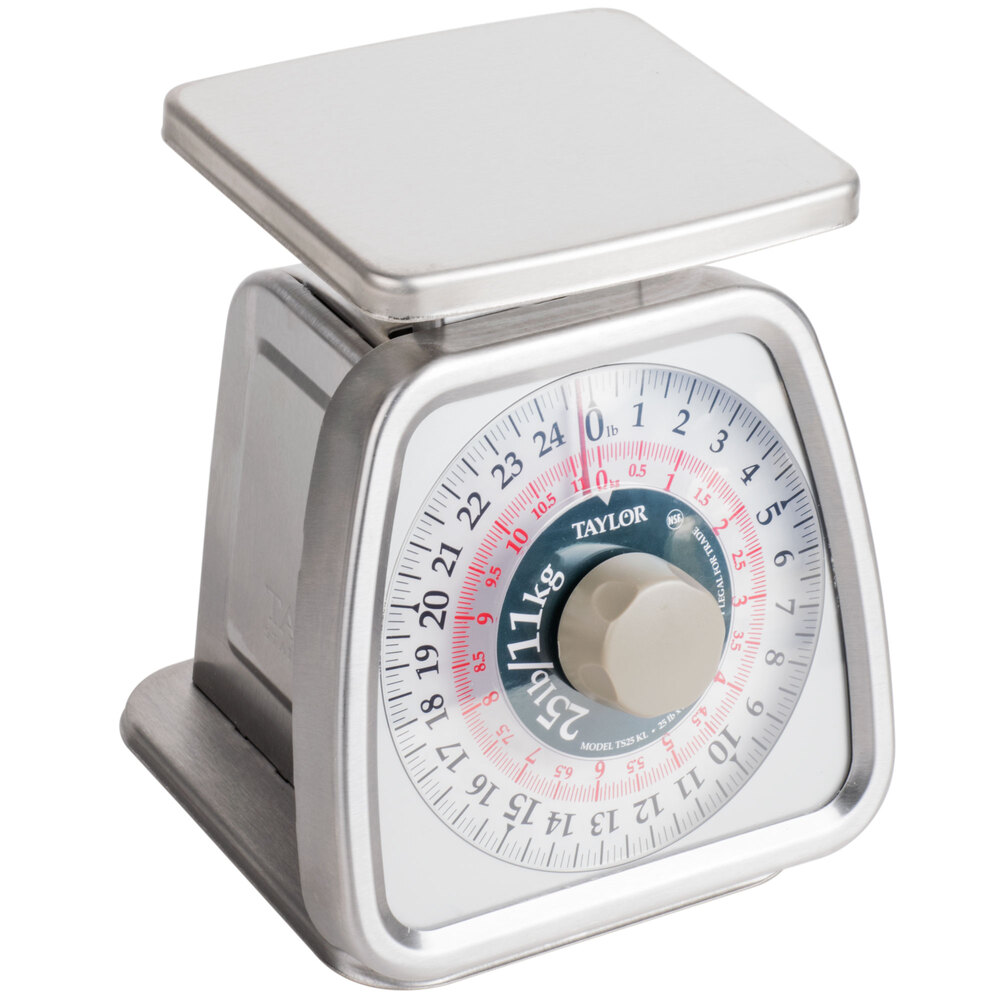 Precise Portions Analog Food Scale - Stainless Steel, Removable Bowl, Tare  Funct
