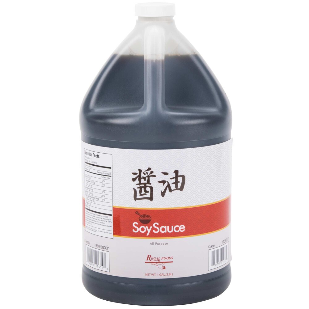 Regal Foods Soy Sauce 1 Gallon Bulk Container 4/Case