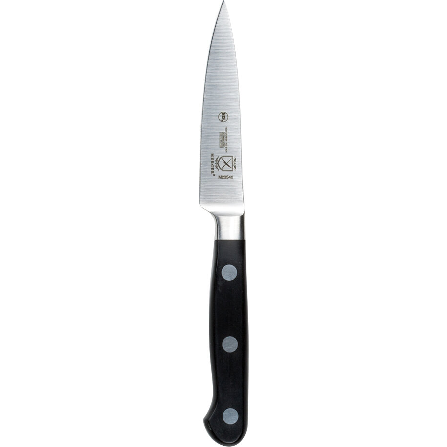 Mercer M23540 Renaissance 3 1/2" Riveted Paring Knife