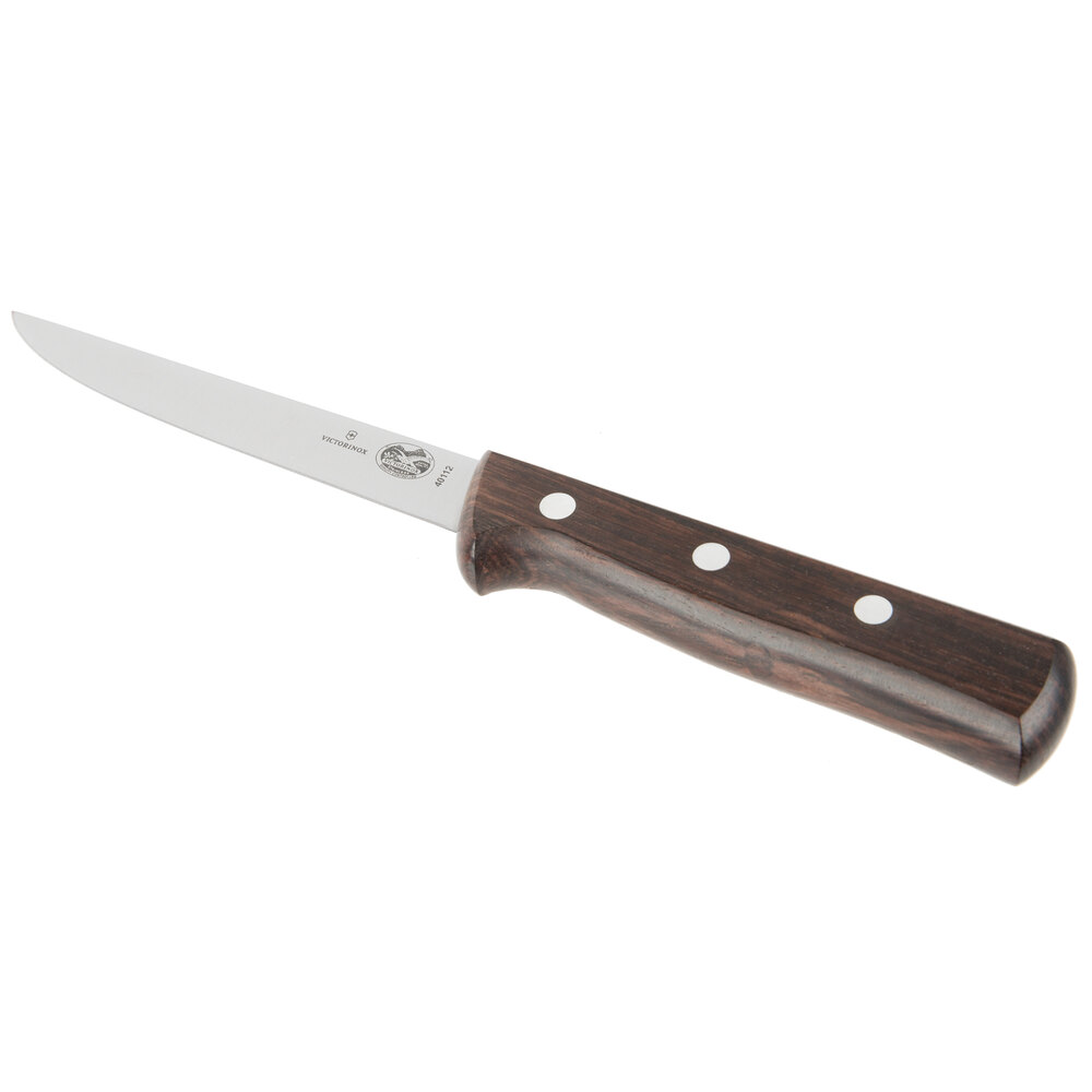 Victorinox 4-3/4-Inch Straight-Edge Pointed-Tip Steak Knife, Set of 6,  Rosewood Handles