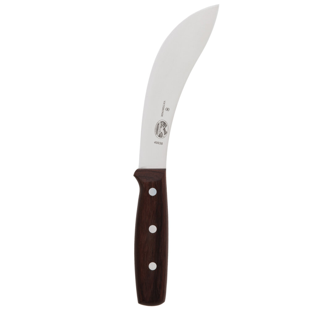 Victorinox 40038 6" Curved Beef Skinning Knife with Rosewood Handle