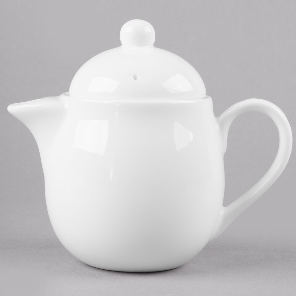 Syracuse 911190040 International 15 oz. Bone China Tea Pot with Lid