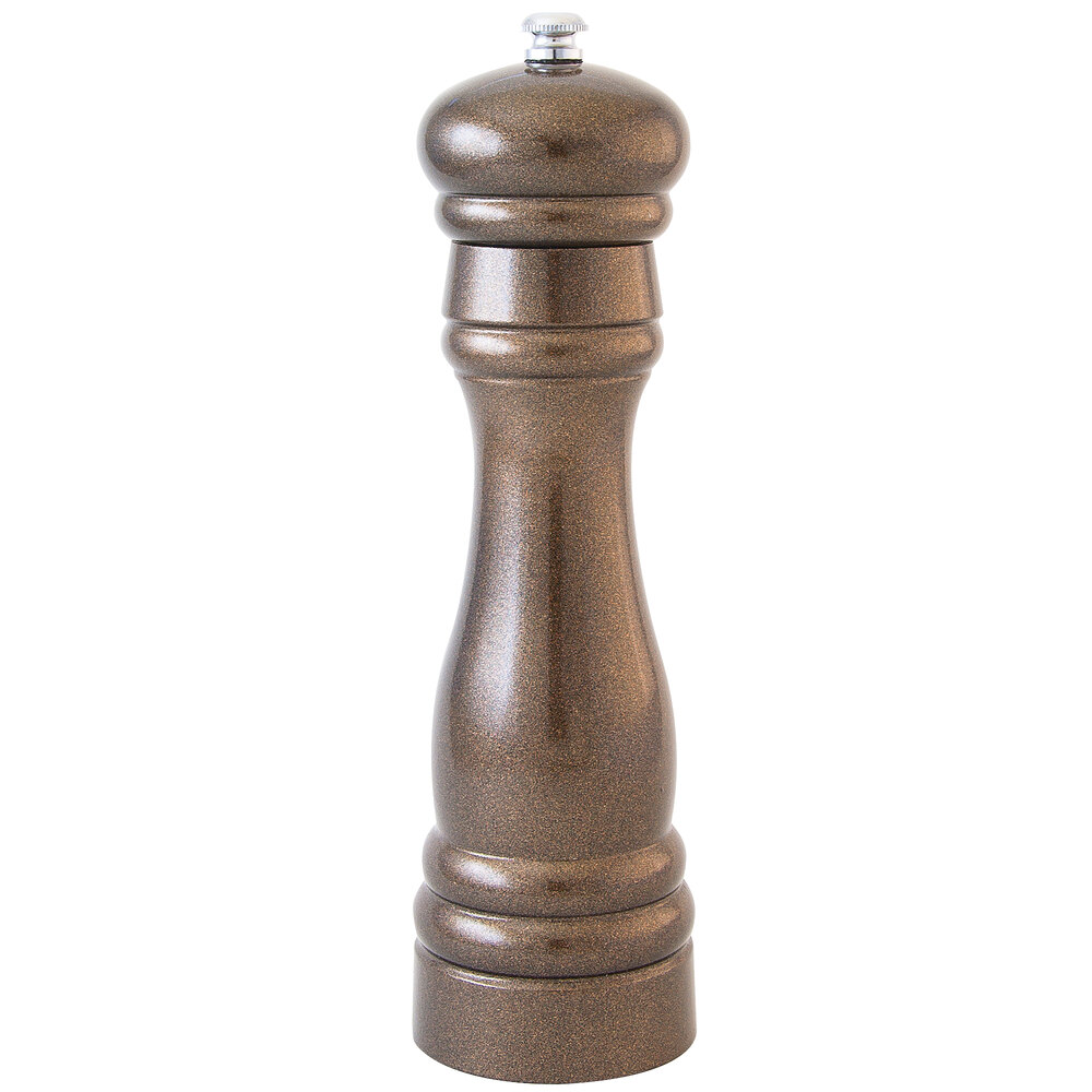 Fletchers' Mill FED08SM15 Federal 8" Metallic Bronze Wooden Salt Mill