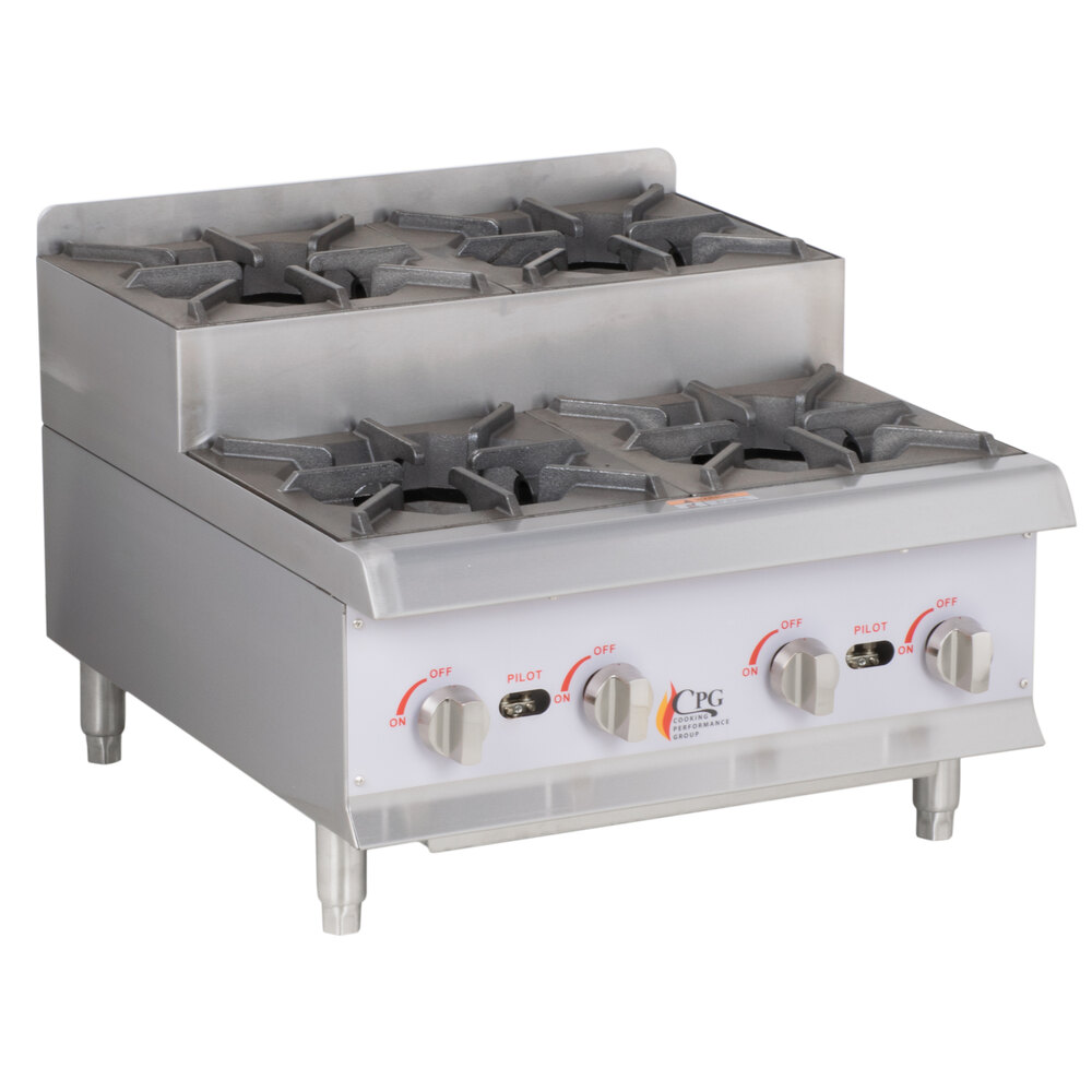 Cooking Performance Group CKHPSU424 24" StepUp Countertop Range / Hot