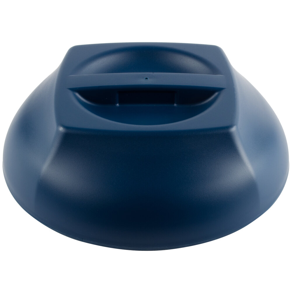 Cambro MDSHD9497 Harbor Collection Navy Blue 10 1/4" Insulated Plastic Dome Plate Cover 12/Case