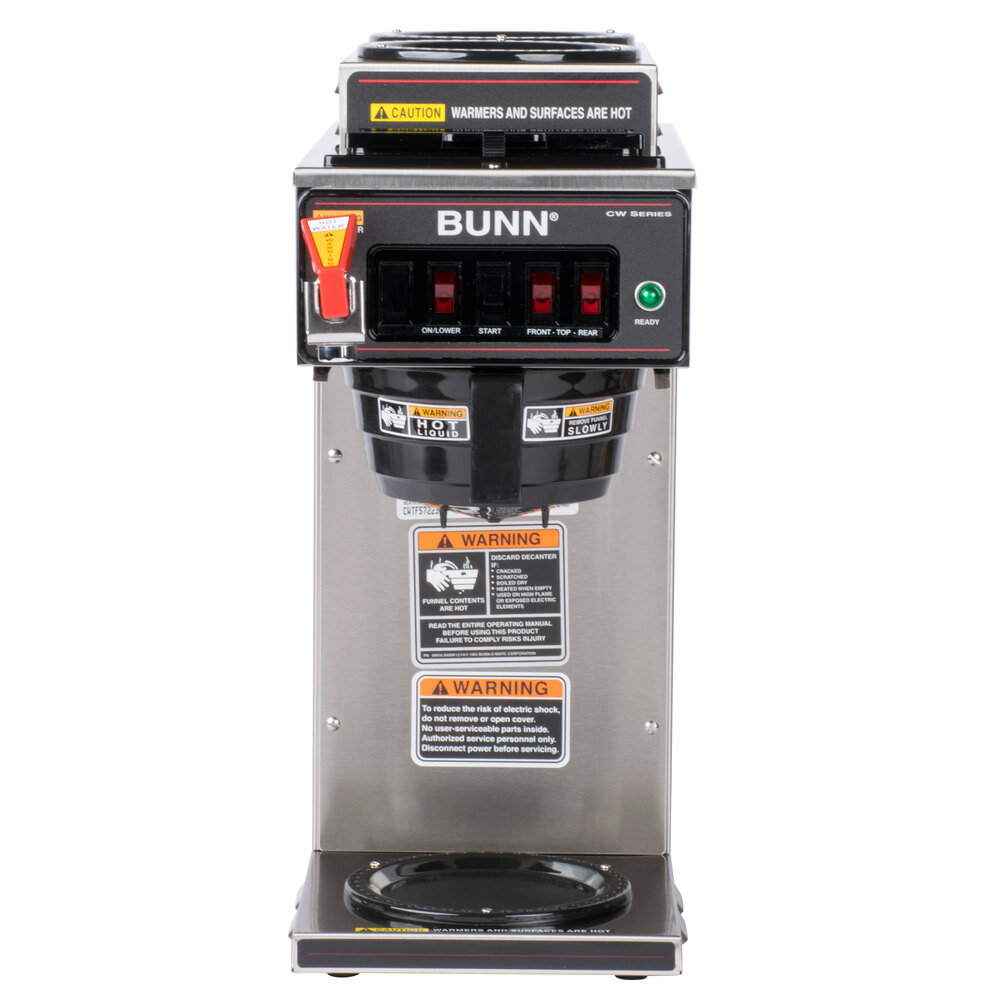 Bunn 12950.0213 CWTF153 Automatic 12 Cup Coffee Brewer with 2 Upper