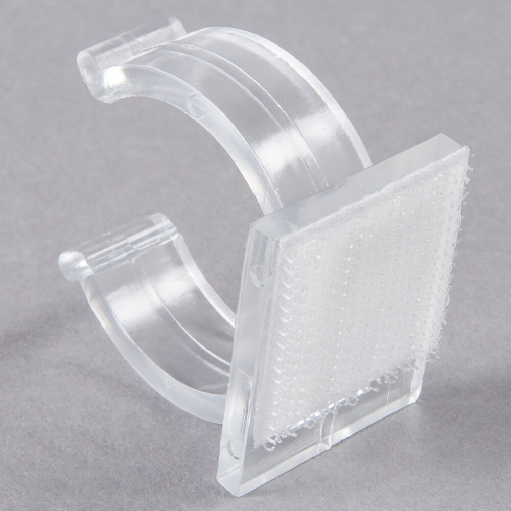 Snap Drape GV Clear Plastic Table Skirt Clip with Velcro® Attachment