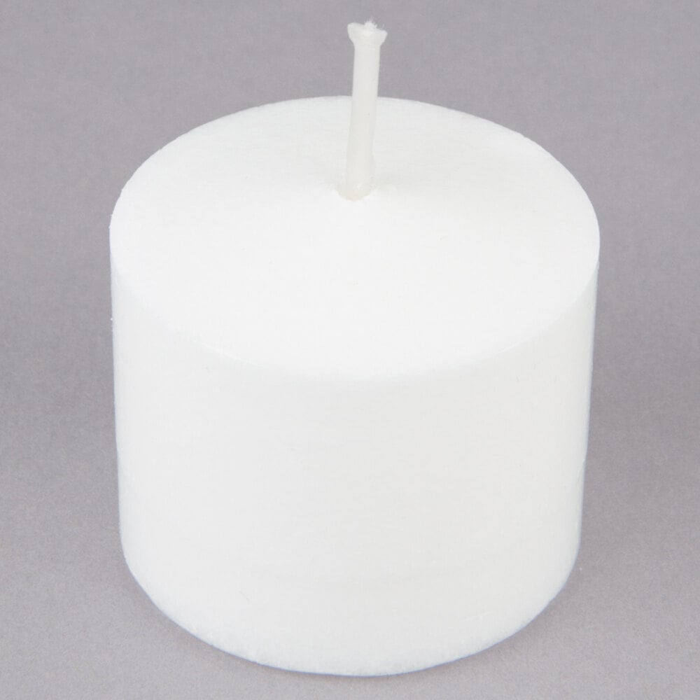Set of 12 White Votive Candles Clear Glass Filled Unscented Soy Wax Candle  for