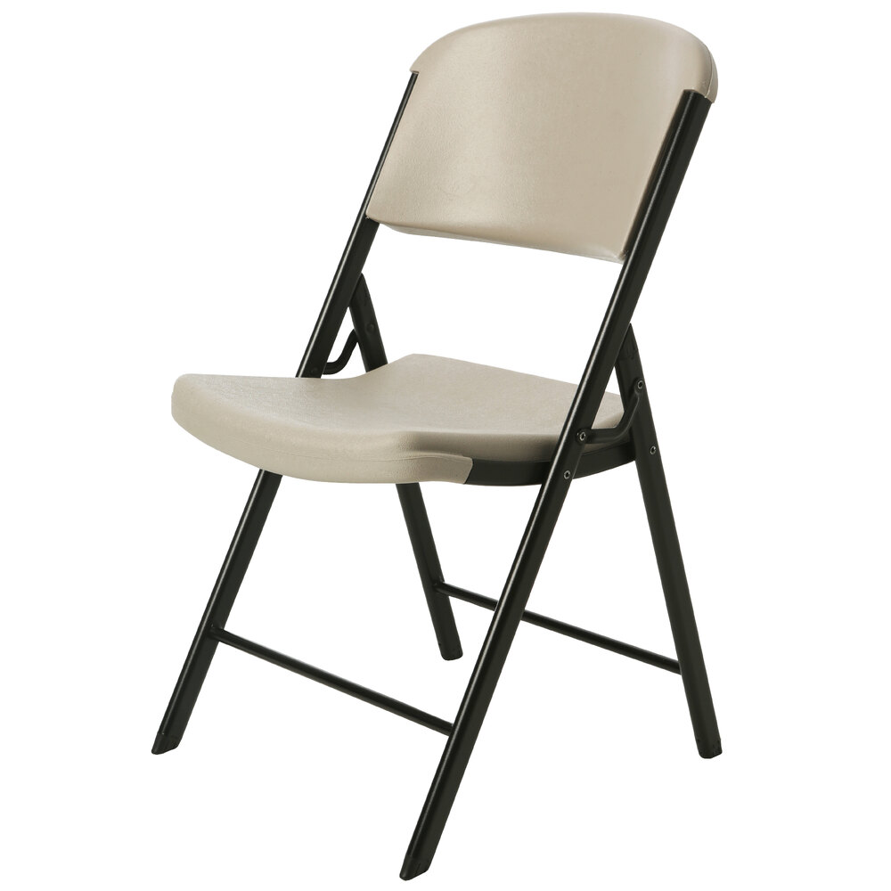 Lifetime 80203 Putty Contoured Folding Chair
