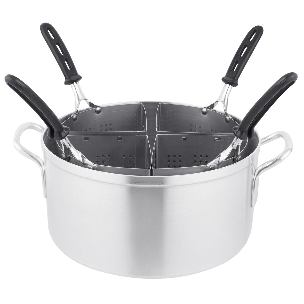 Vollrath 68127 WearEver Vegetable and Pasta Cooker Set Includes Aluminum Pot and Four Insets