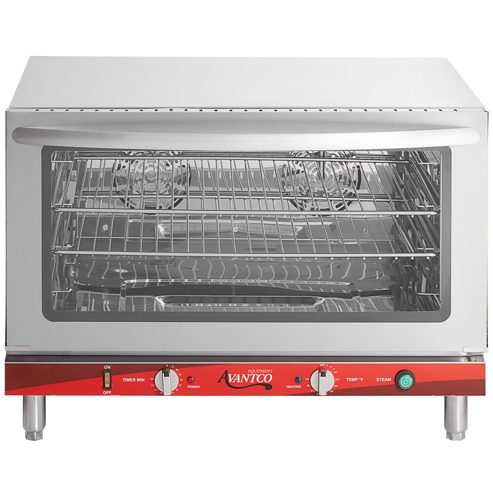 Avantco CO46 Full Size Countertop Convection Oven with Steam Injection