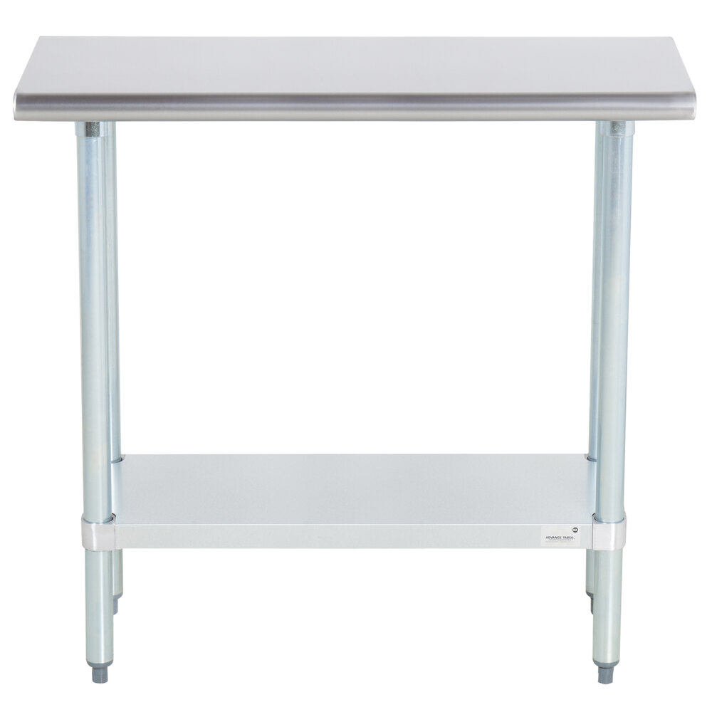 Advance Tabco ELAG243X 24" x 36" 16 Gauge Stainless Steel Work Table