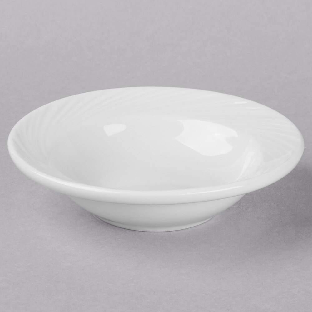 World Tableware BO1155 Basics Orbis 3 oz. Bright White Porcelain Fruit