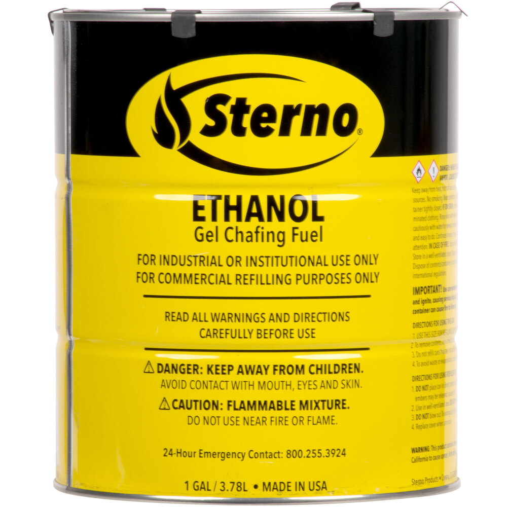 Sterno 20266 1 Gallon Ethanol Gel Chafing Fuel 4/Case