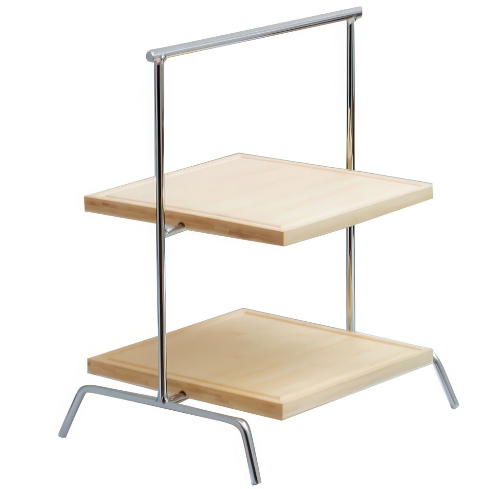 Clipper Mill by G.E.T. IR-408C 2-Tier Chrome Plated Iron Riser - 15 3/4 ...