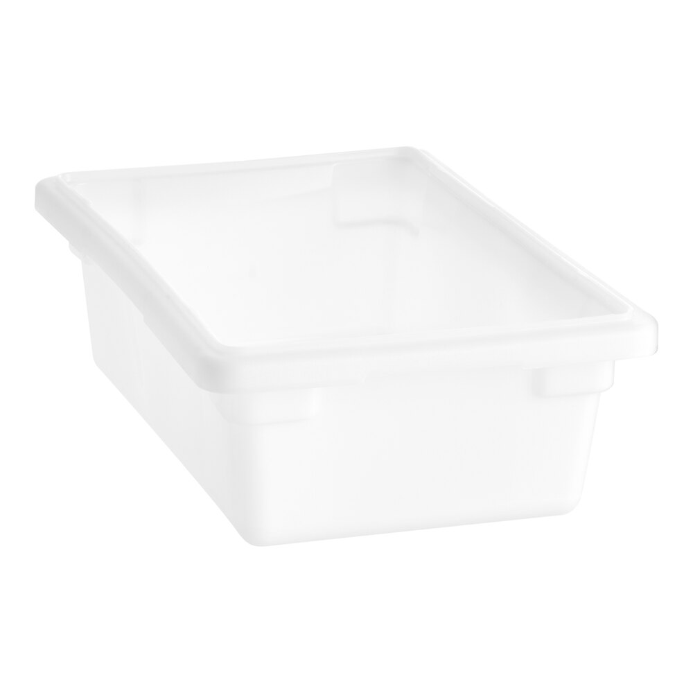 Choice 18 x 12 x 6 White Polyethylene Food Storage Box