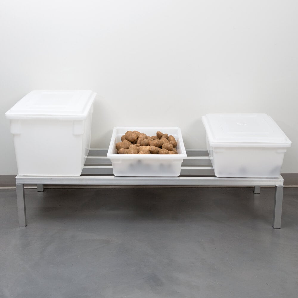 8-1/2-Gallon White Food Storage Box 18W x 26D x 6H