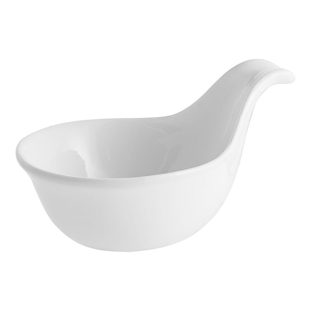 Acopa 3.5 oz. Bright White Porcelain Asian Appetizer / Tasting