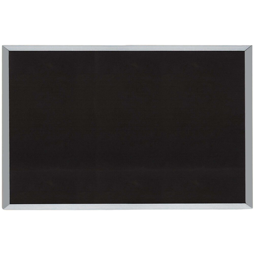 Aarco BOFD3660L 36" x 60" Black Felt Open Face Horizontal Indoor
