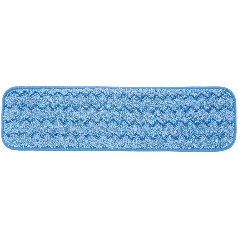 Rubbermaid FGQ41000BL00 HYGEN 18" Blue Microfiber Damp Room Mop Pad
