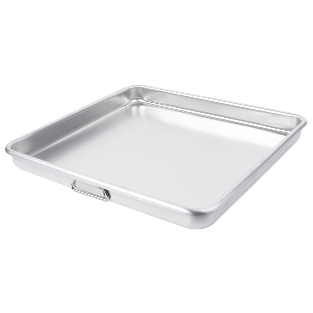 Vollrath 68363 WearEver 16 Qt. Aluminum Roasting Pan with Handles 21 13/16" x 19 13/16" x 2 3/8"