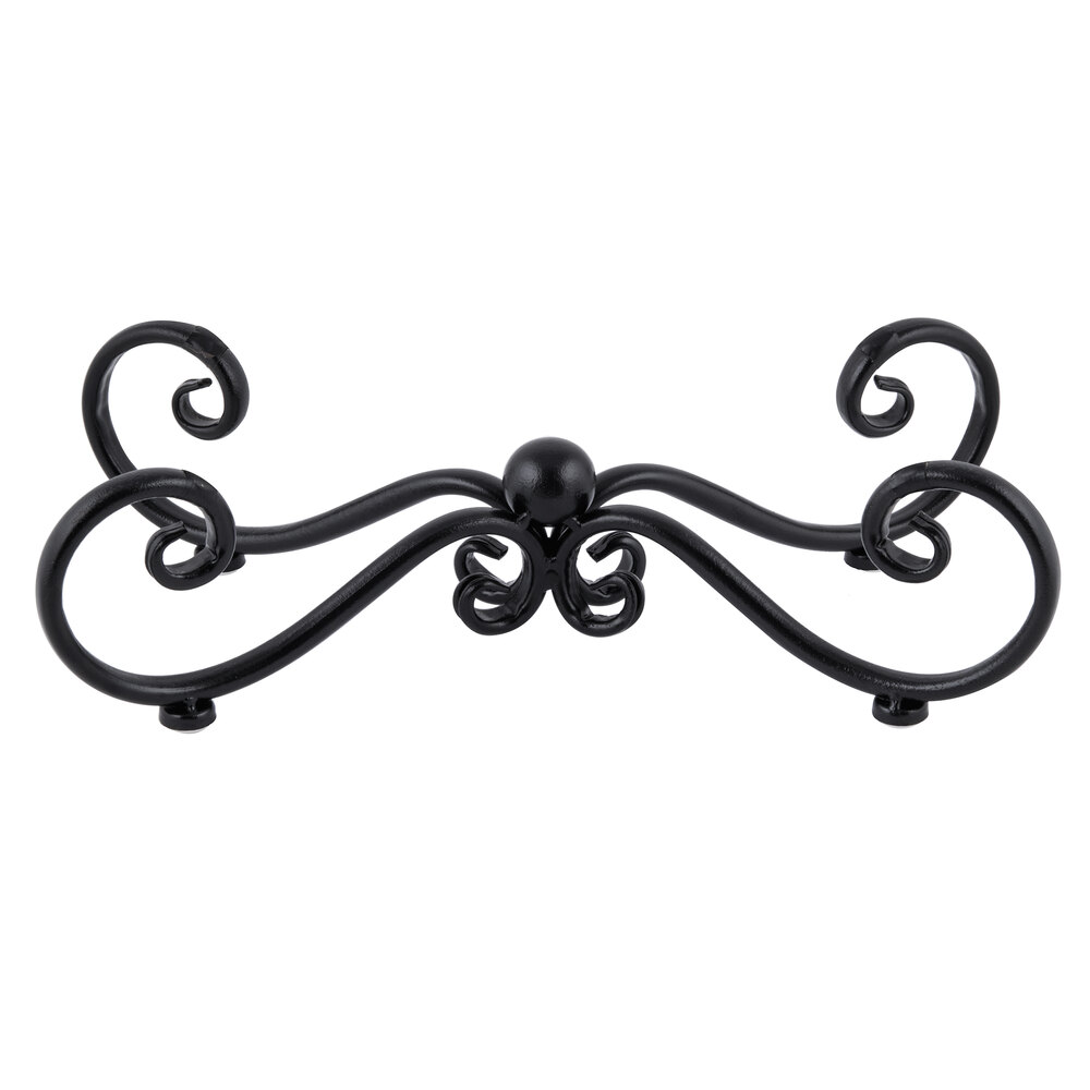 World Tableware BF25 16 3/4" x 9 1/2" x 5" Rectangular Black Metal 1