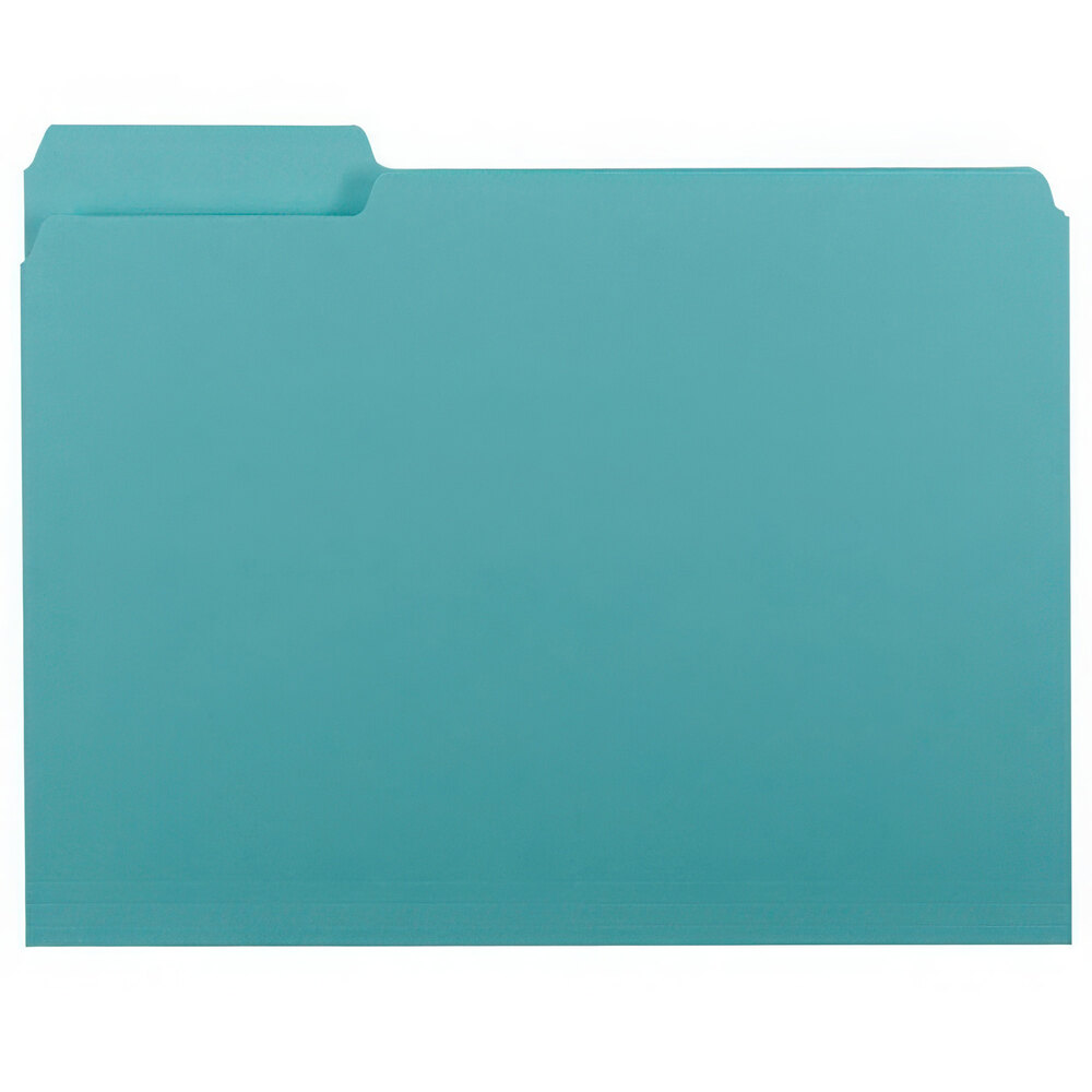 Smead 10235 Letter Size File Folder - Interior Height with 1/3 Cut ...